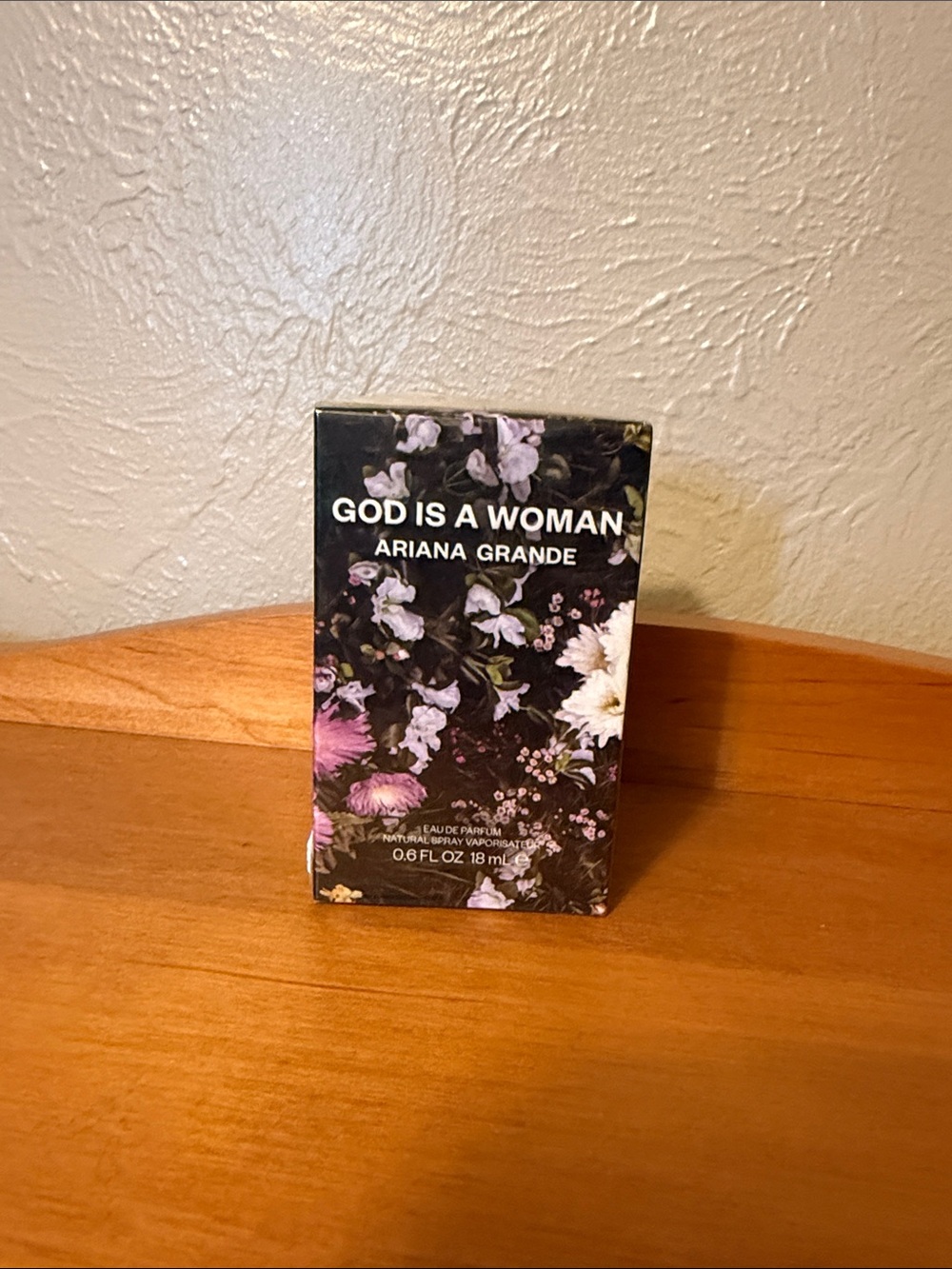 Ariana Grande Floral Black Box with Purple and White Accents